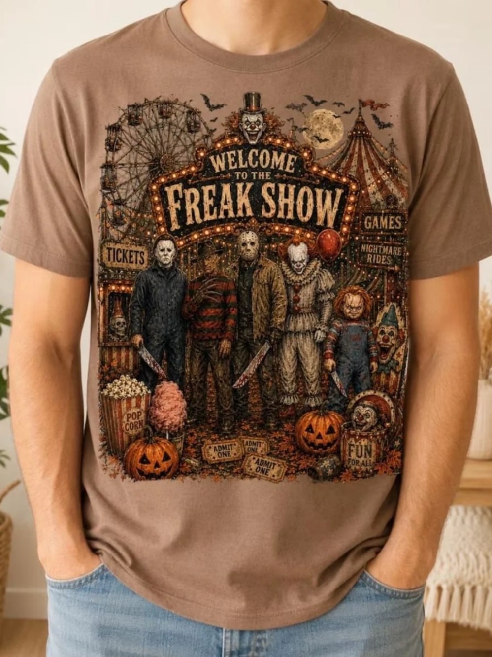 Comfort Colors Espresso'Welcome to the Freak Show' Graphic Tee
